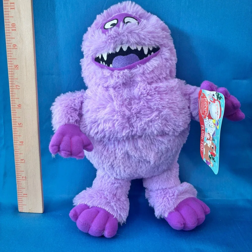 Purple Bumble Plush Rudolph Red-Nosed Reindeer Abominable Snow Monster 11